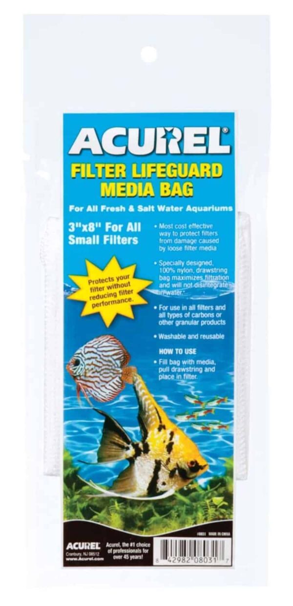 Acurel Filter Lifeguard Media Bag White, 1ea/3 In X 8 in - Image 1
