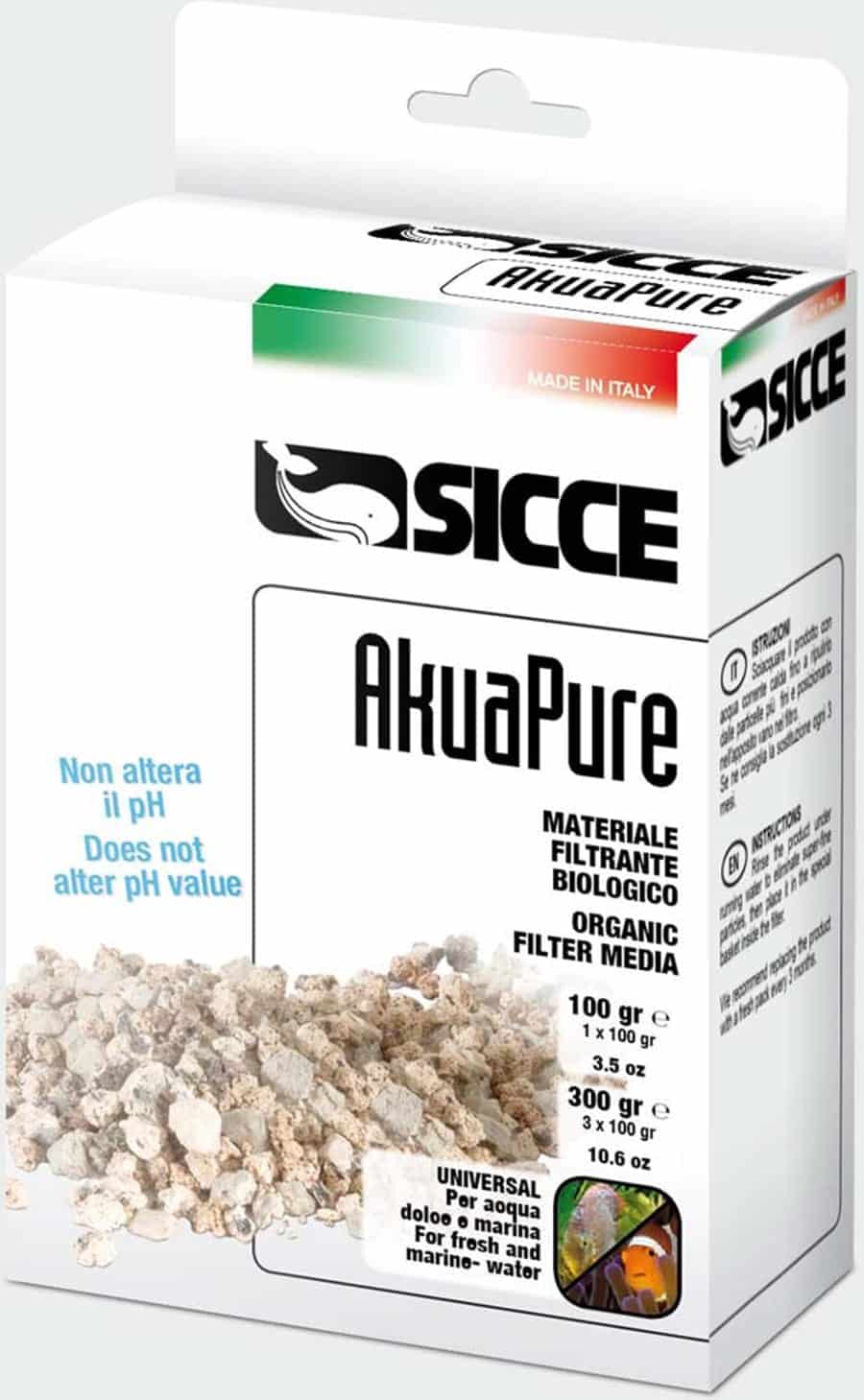 m57fz01pdalginfvoapc.jpg Sicce WHALE & SPACE EKO Replacement Akua Pure High Pore Bio MEDIA - 300G - Image 1
