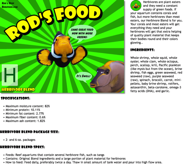 Rod's Frozen Food Flat - 2 oz - Herbivore Blend - Image 2