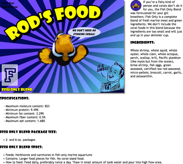 Rod's Frozen Food Flat - 6 oz - Fish Blend - Image 3