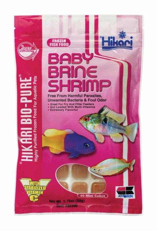 Frozen Baby Brine Shrimp - Hikari Bio-Pure - Image 1